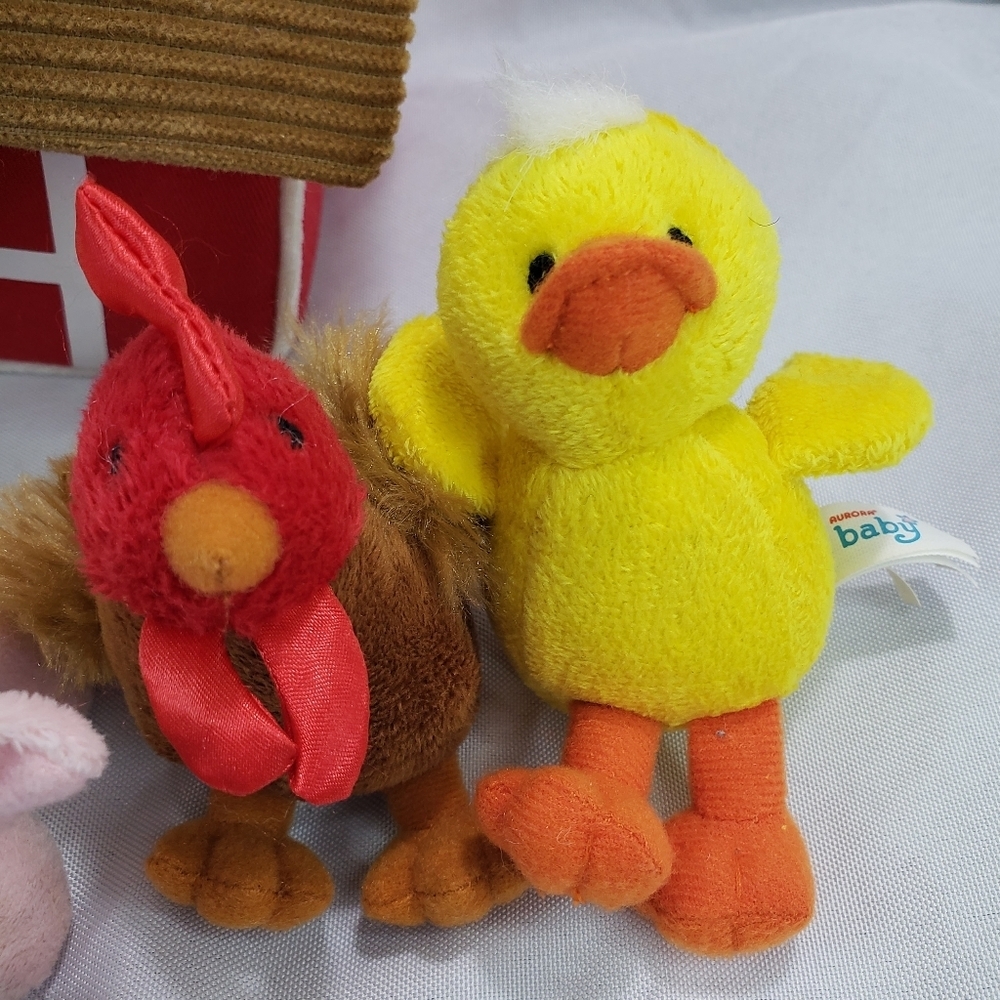 🌞SOLD🌞 Aurora My Barnyard Friends Plush Playset Talking Cow Pig Chicken Duck - Picture 3 of 10